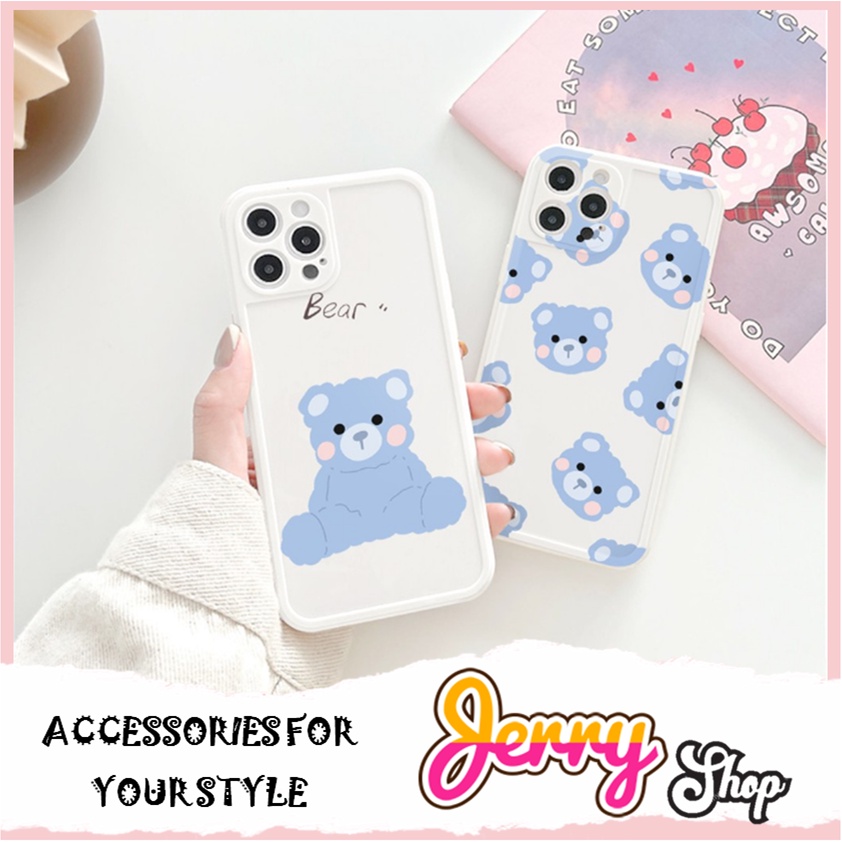 Ốp lưng iphone Gấu Xanh 6/6plus/6s/6splus/7/7plus/8/8plus/x/xs/11/12/pro/max/plus/promax - JERRY SHOP
