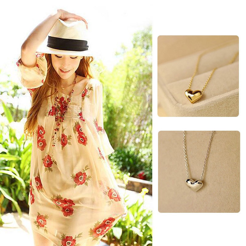 Vòng cổ Mặt Hình Trái Tim Thời Trang Cho Nữ