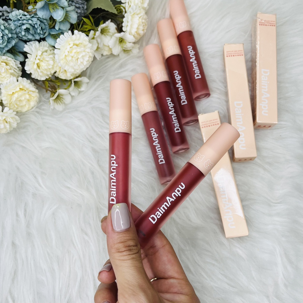 Son môi Daiampu màu sáng da, son kem lì