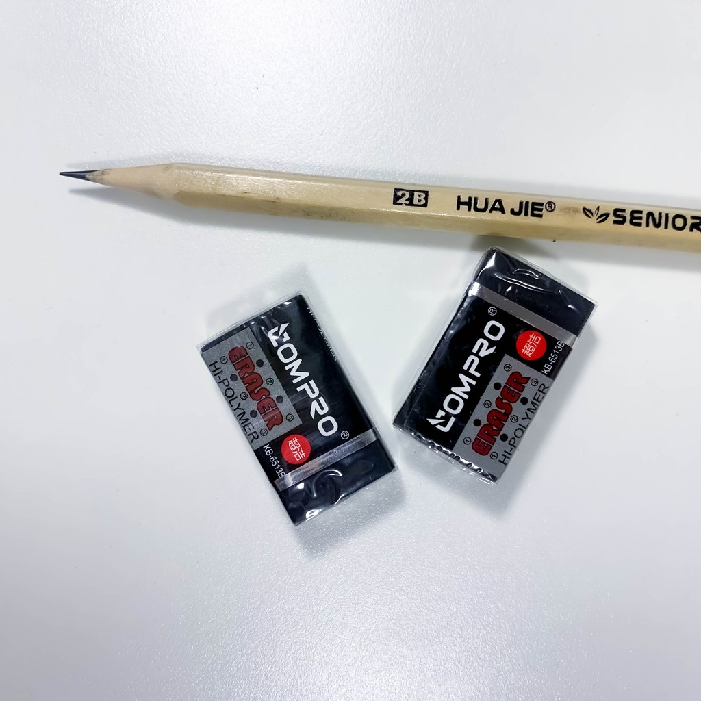 Gôm tẩy bút chì đen Compro