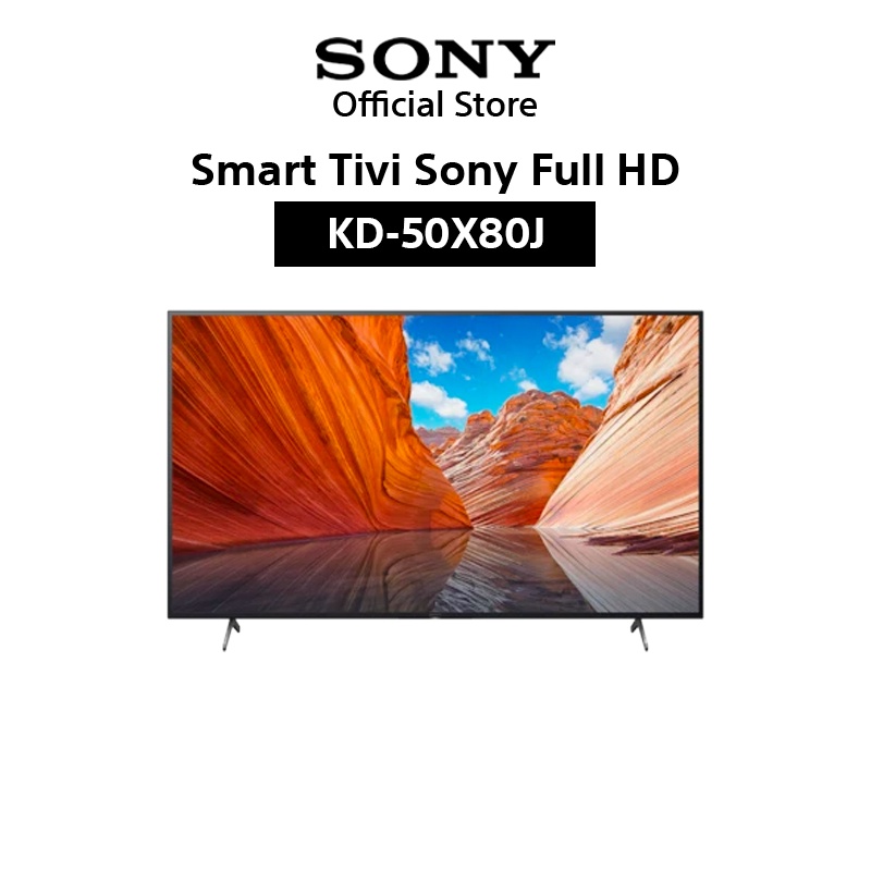 [Lưu SONY9 giảm 600K và Mã 159ELSALE hoàn 7% xu đơn 300K] Android Tivi Sony 4K 55 inch KD-50X80J - Miễn phí lắp đặt