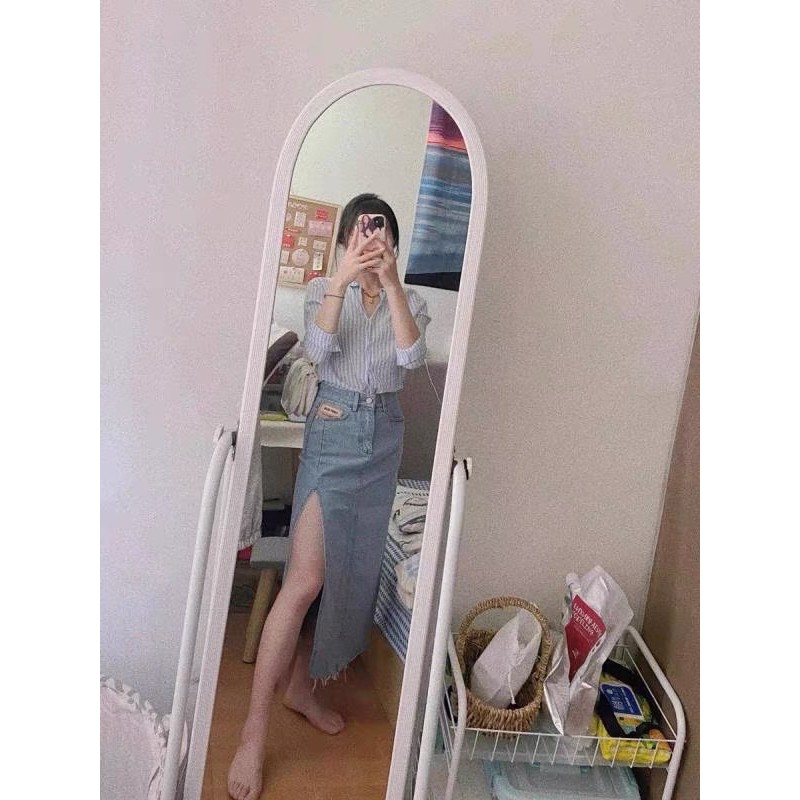 ( Sẵn + video ) Chân váy dài bò xẻ cao sexy 2021 | BigBuy360 - bigbuy360.vn
