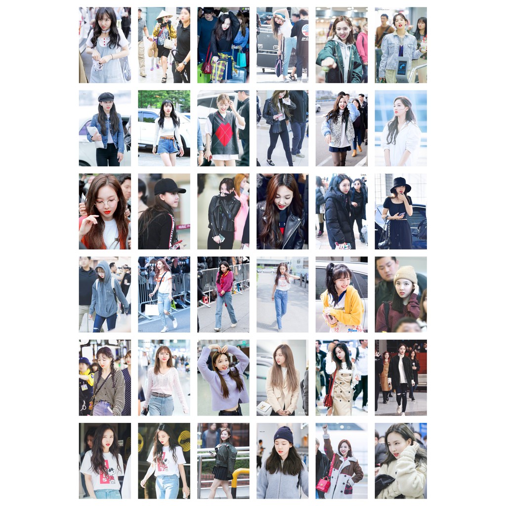 Lomo card 72 ảnh thành viên TWICE Nayeon fashion style