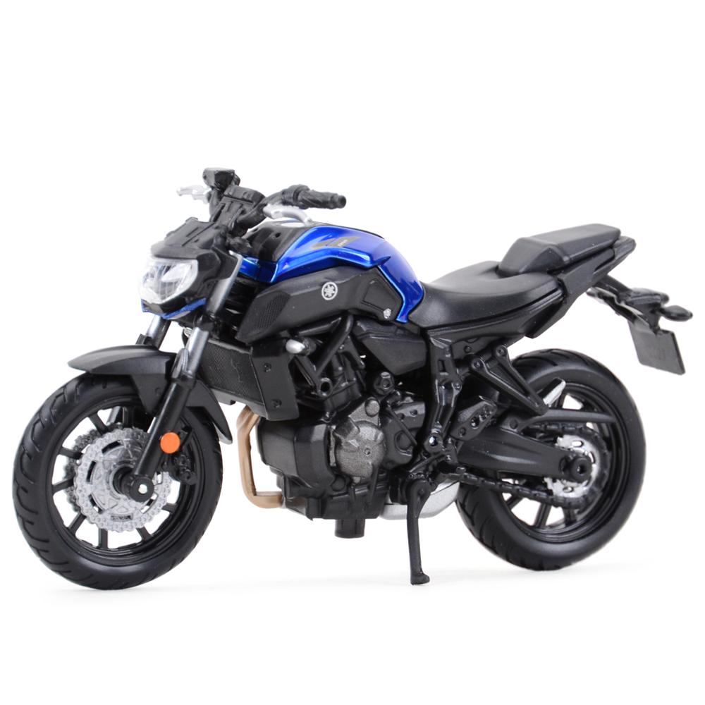 Maisto 1:18 2018 Yamaha MT07 Die Cast Đồ chơi mô hình tĩnh mô tô sưu tầm