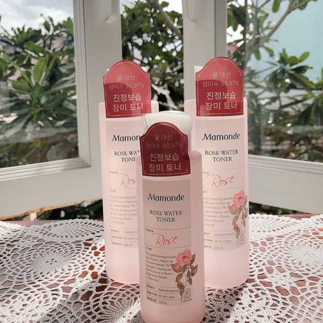 [MADE IN KOREA] Mamonde Toner Nước Hoa Hồng Mamonde ROSE WATER TONER (FLOWER Rose) - 250ml