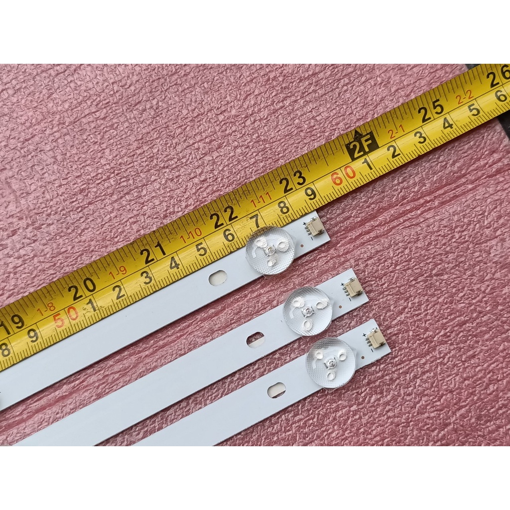 BỘ LED TIVI A SANZO 32S500 32T500 MX315D06-ZC21FG-02. HÀNG MỚI 100%, BỘ 3 THANH, MỖI THANH 6 BÓNG 3V, DÀI 59,2cm