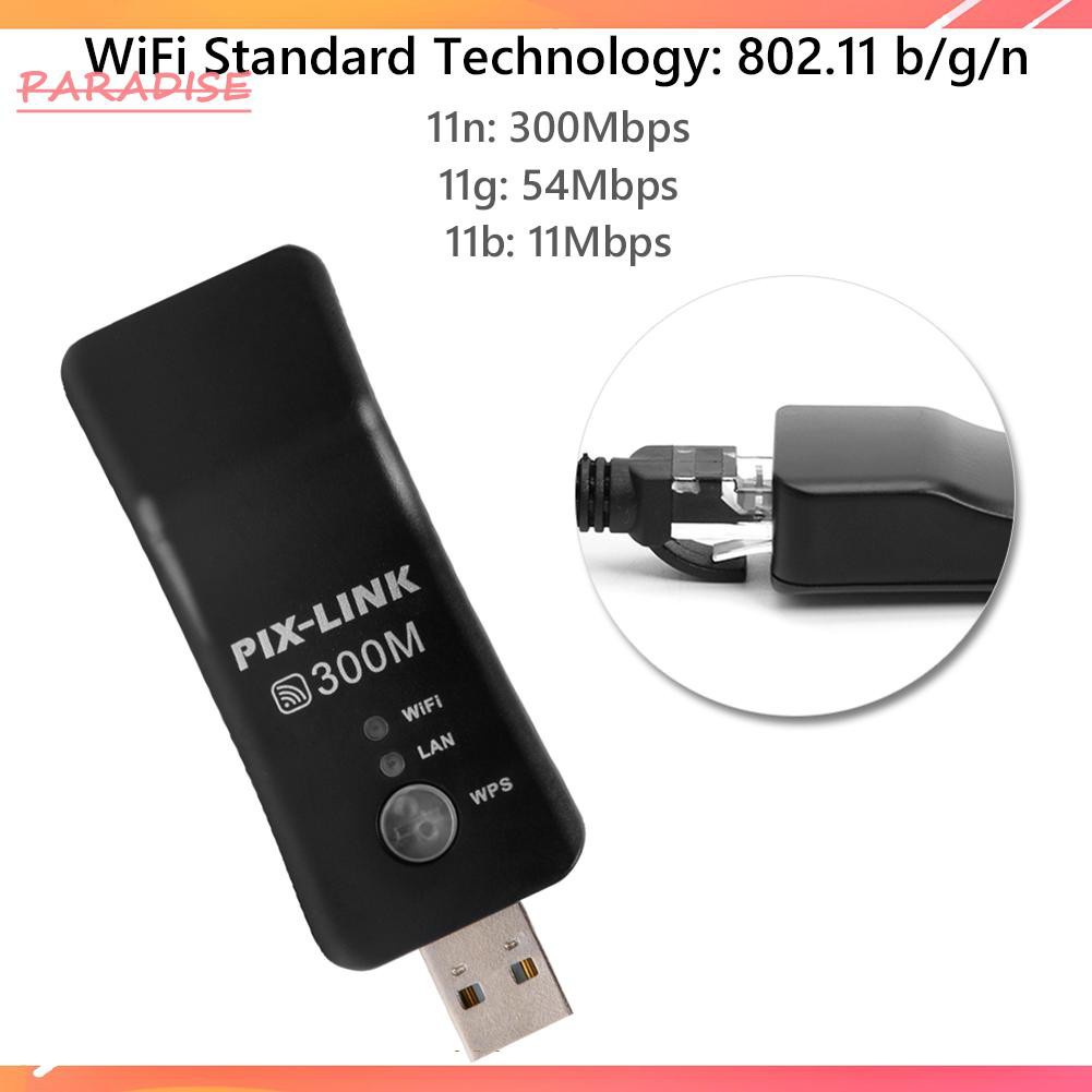 Thiết Bị Thu Sóng Wifi Không Dây Cổng Usb Tv 300mbps Rj45 Wps | BigBuy360 - bigbuy360.vn