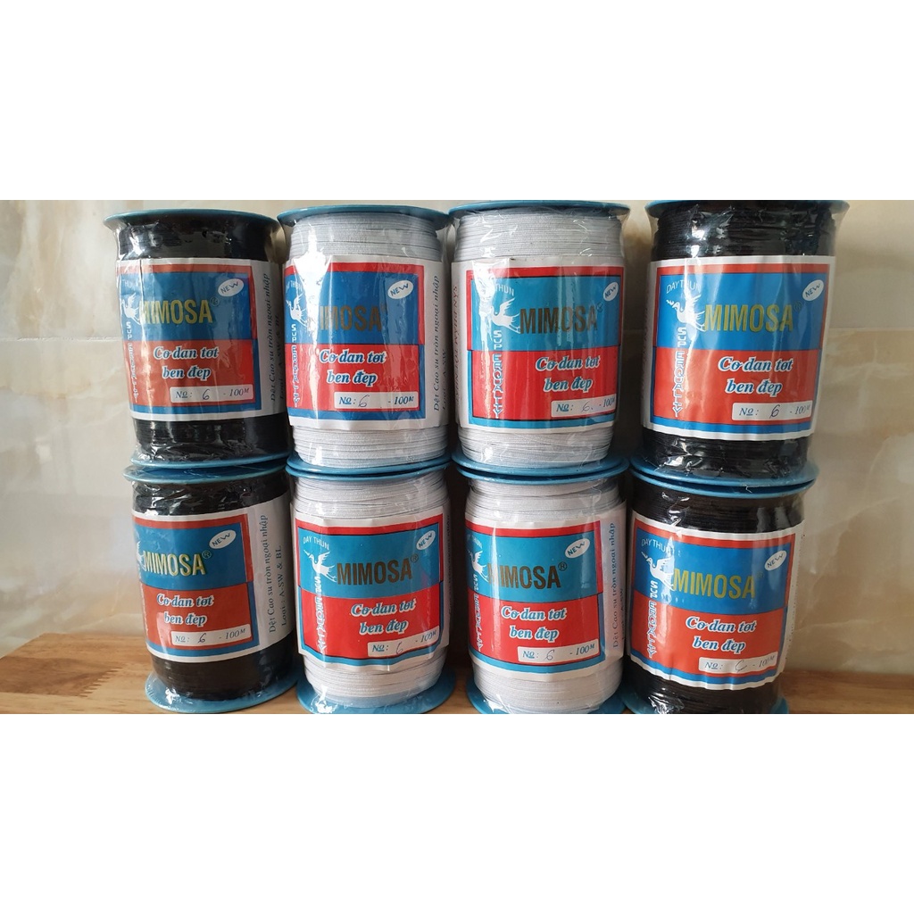 Cuộn thun luồn  3mm / 5mm /10mm  làm dây cột tóc scrunchie 100 mét