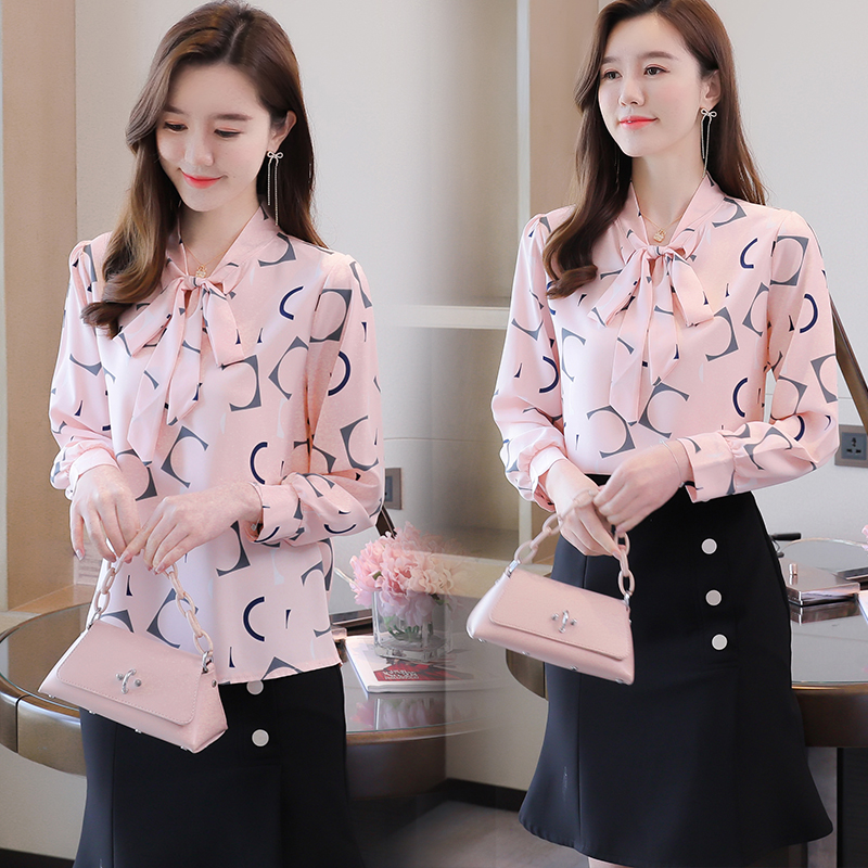Áo kiểu tay dài vải chiffon thời trang công sở mặc hàng ngày cho nữ | BigBuy360 - bigbuy360.vn
