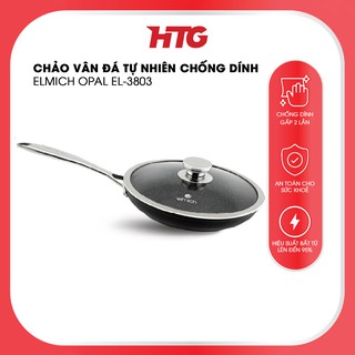 Chảo vân đá tự nhiên chống dính Elmich Opal EL-3802, EL-3803, EL-3804