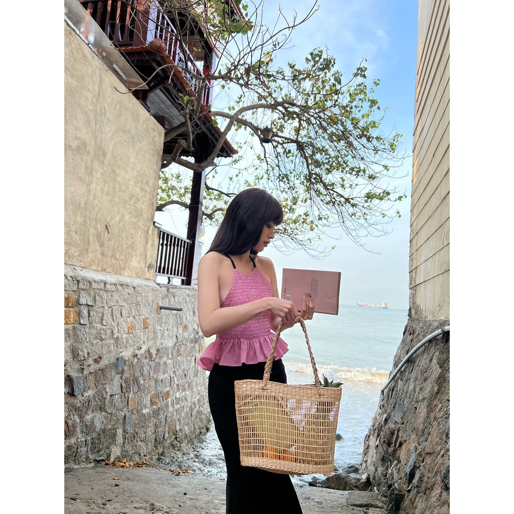 Áo yếm thắt nơ phía sau BAMBI TOP