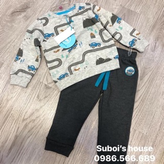 Set đồ bé trai hình oto