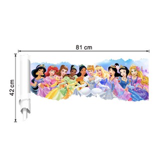 Hình dán trang trí tường họa tiết công chúa Disney xinh xắn