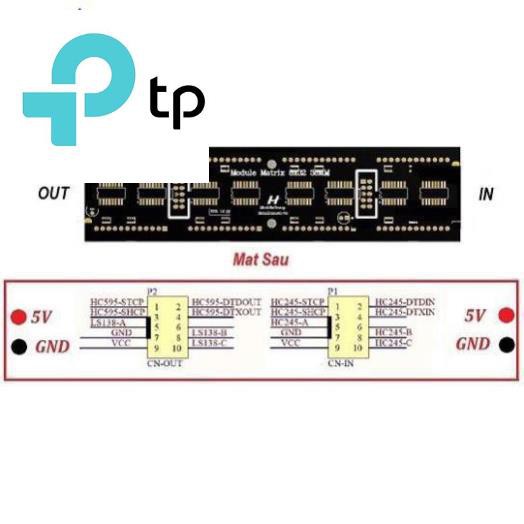 [TP] [Siêu Rẻ] [Mô đun] Module Matrix 8x32 38MM HC595 2 Màu MT-832-595-RG zin