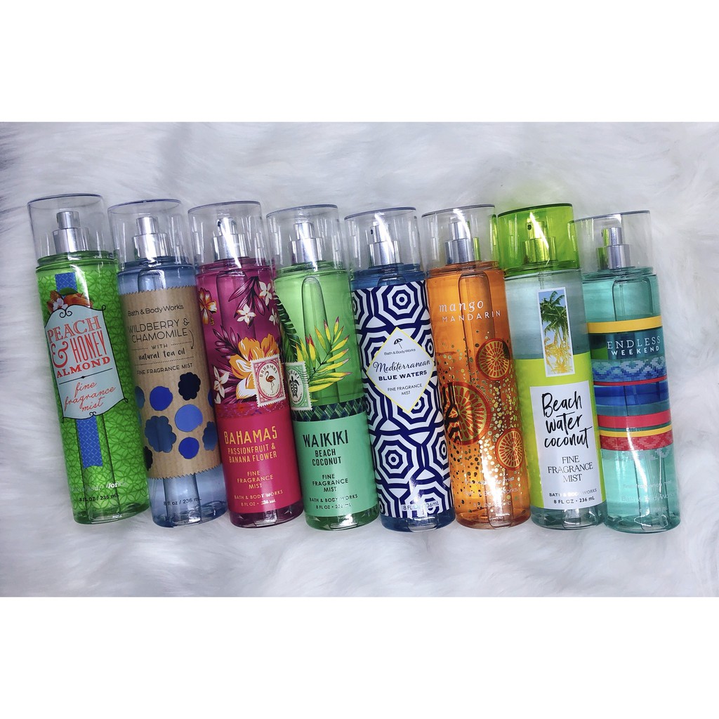 [ AUTH -HOT SALE] XỊT THƠM NƯỚC HOA TOÀN THÂN BATH & BODY WORKS ĐỦ MÙI 236ML