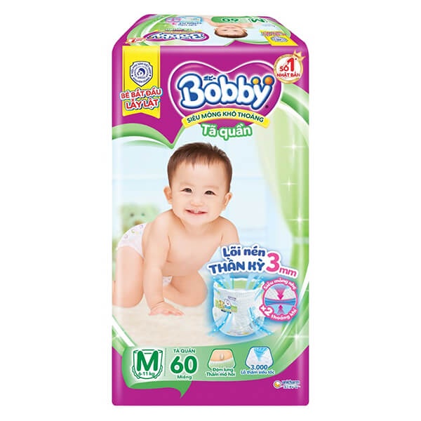 TÃ QUẦN BOBBY L52/M60/XL46/XXL42 MIẾNG