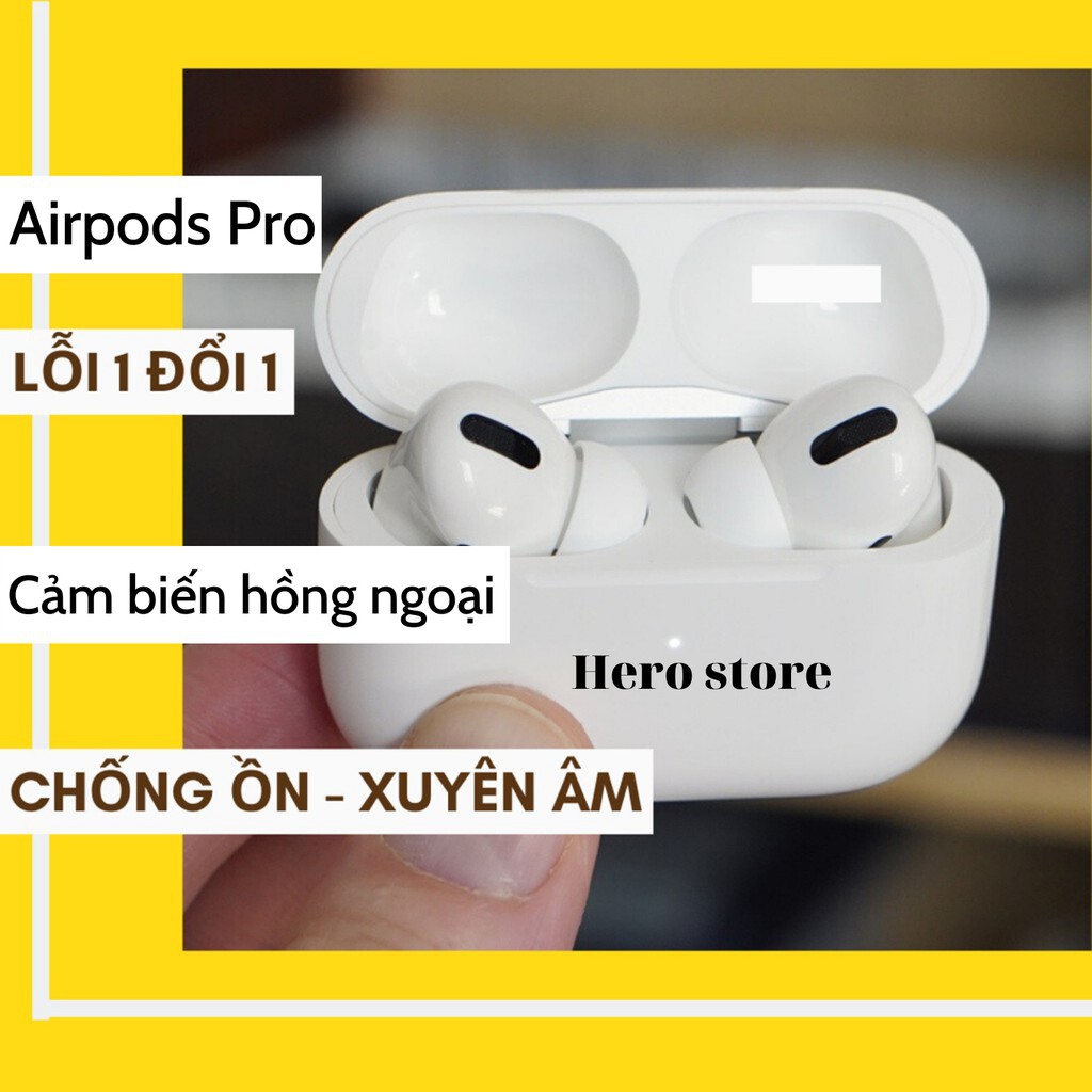 Airpods Pro 1000 💖 FREESHIP 💖 Tai nghe bluetooth nhét tai không dây có mic chống ồn xuyên âm