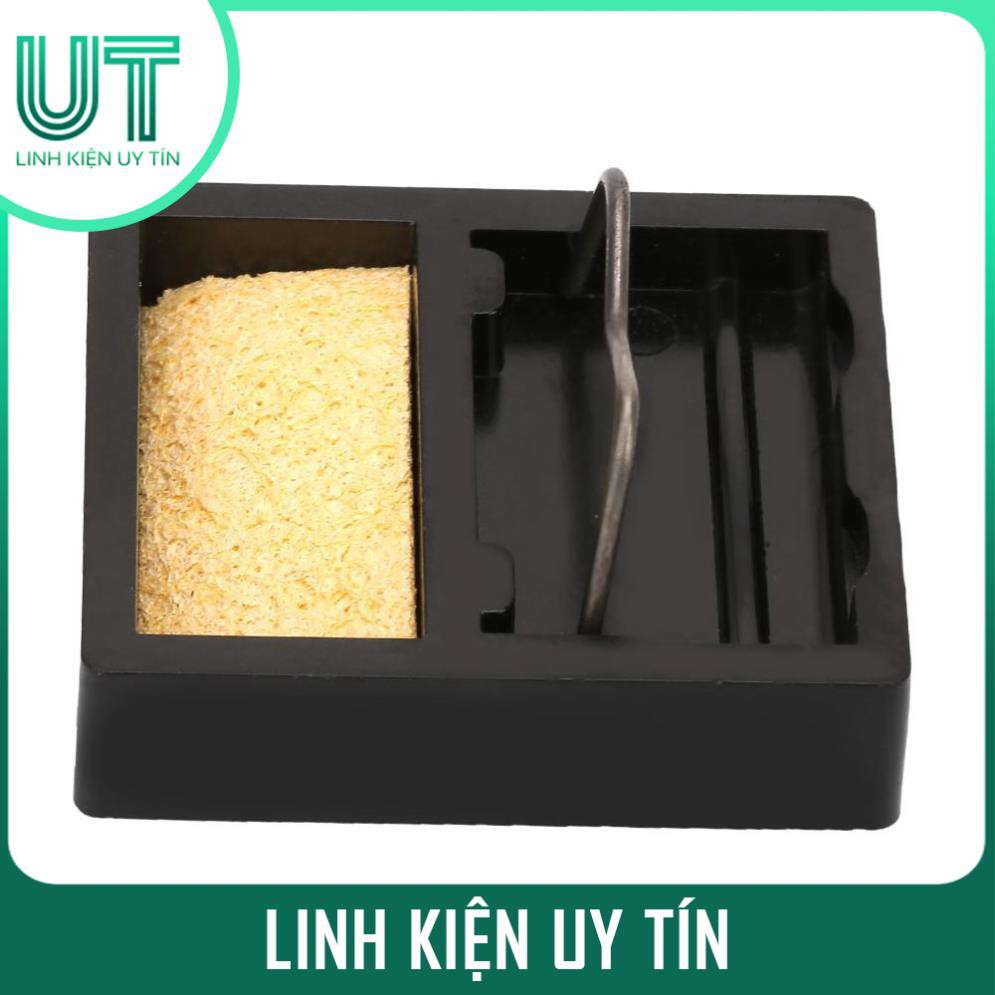 Giá đỡ mỏ hàn kim loại mini kèm miếng bọt biển chịu nhiệt cao Kệ Gác Tay Hàn Mini