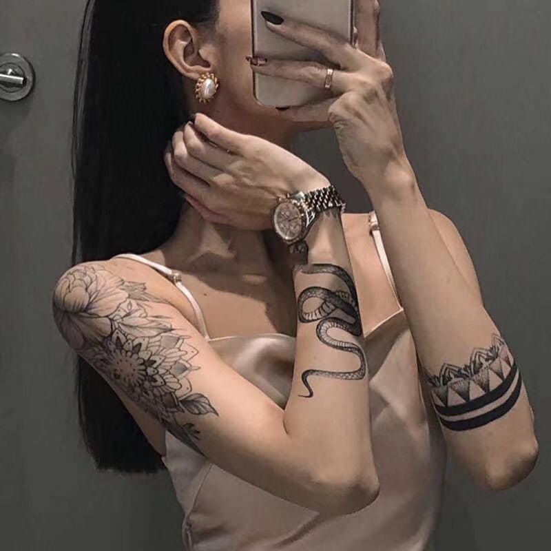 【SIYA Magic Tattoo】Hình Xăm Dán Tạm Thời 10-15 Ngày Chống Nước 18CM*11CM