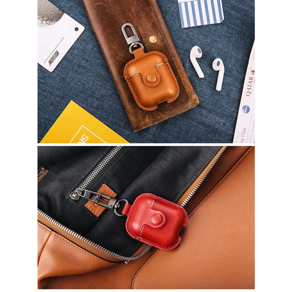 Bao Da Bảo Vệ Hộp Sạc Tai Nghe 3D Cho Airpods Pro 3 2 1