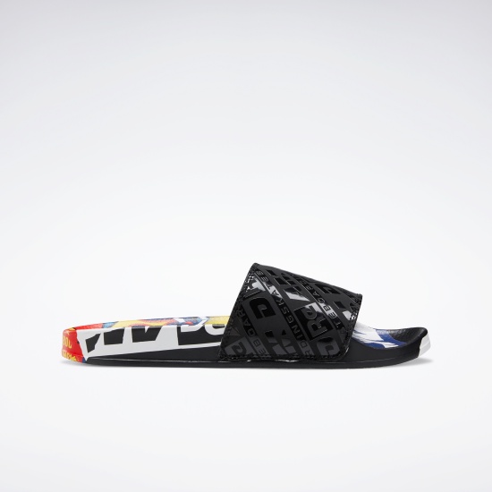 Dép Adidas quay ngang ReeBok BE Black Eye Patch Black Men - G55625 - Hàng chính hãng