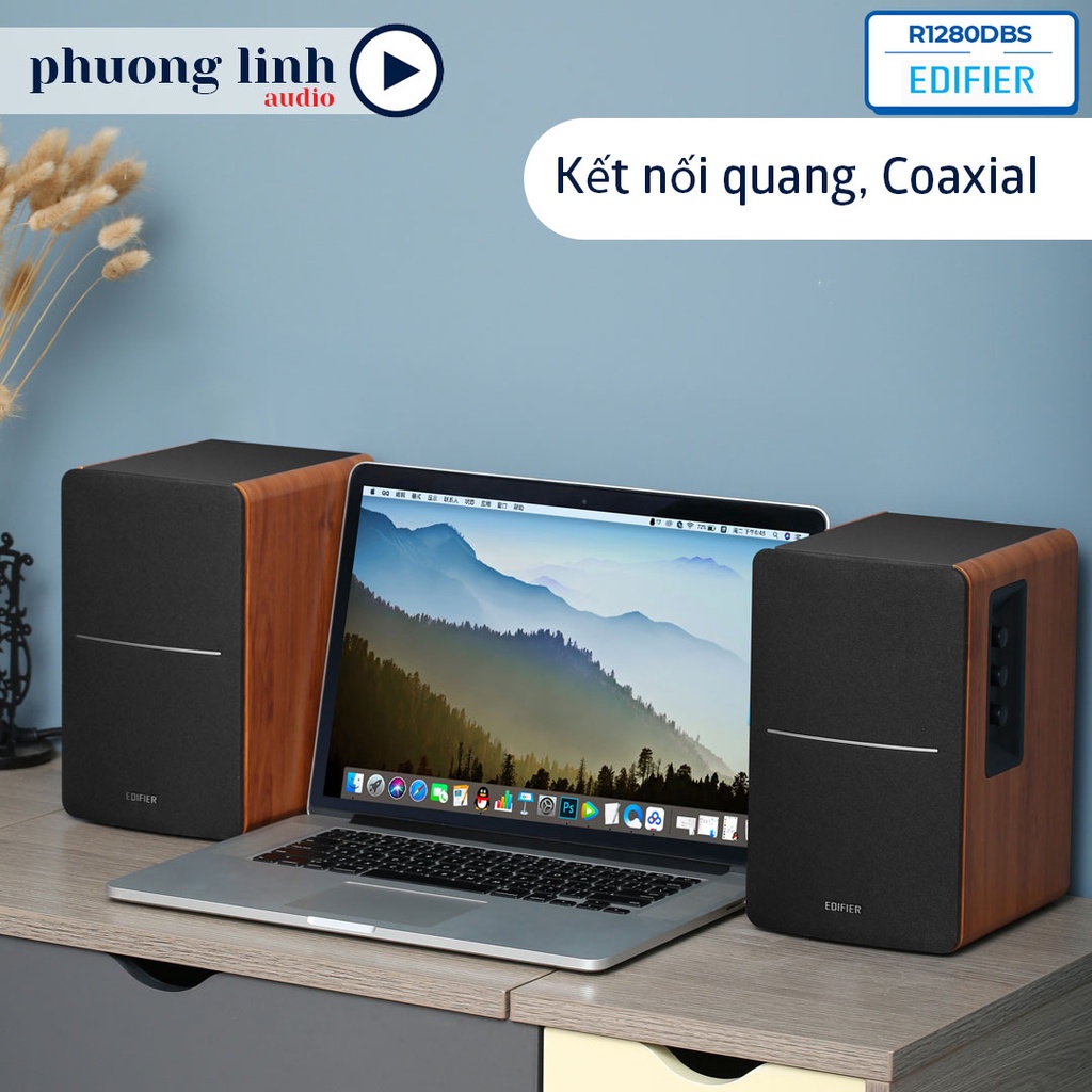 Loa EDIFIER R1280DBs Bluetooth Máy tính để bàn Công suất 42W Vi tinh kết cổng subout Điều khiển từ xa Hàng chính hãng