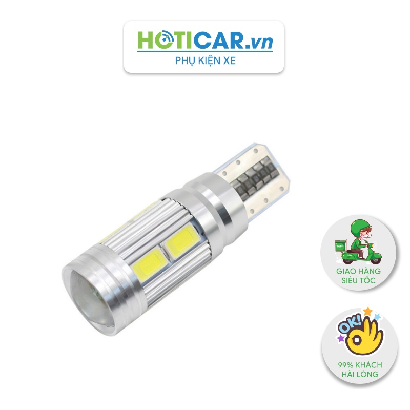 Đèn led dùng cho đèn xi nhan báo rẽ, demi, đọc sách, trần, cốp, đồng hồ taplo chân T10 T105630-10