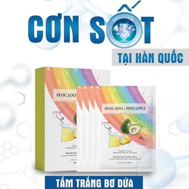 Tắm Trắng Bơ Dứa - Hàng Chính Hãng (1 gói)