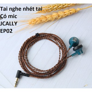 Tai nghe nhét tai có mic jcally ep02