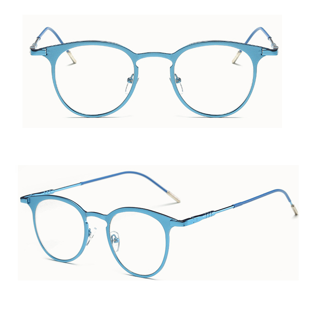 Mắt Kính Gọng Tròn Bằng Kim Loại Kiểu Cổ Điển Thời Trang Cho Nữ