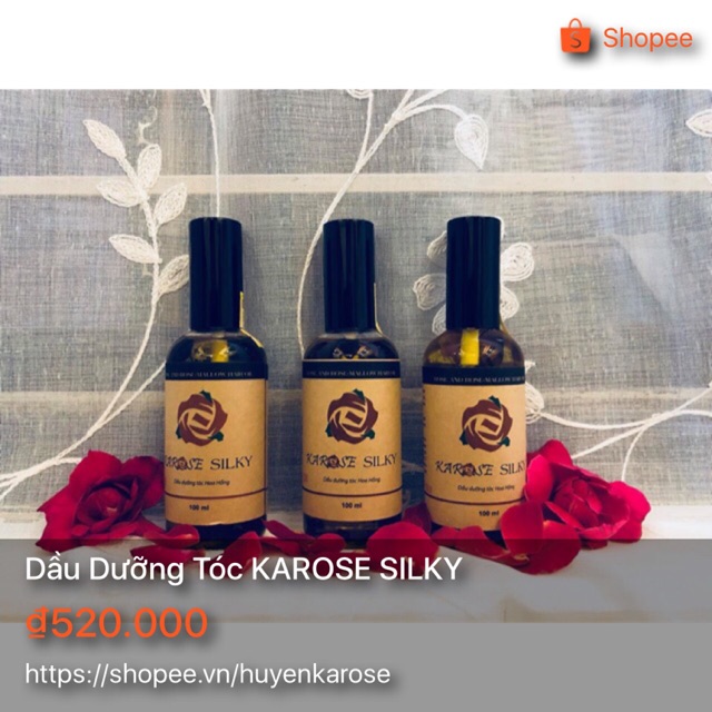 Dầu dưỡng tóc hoa hồng