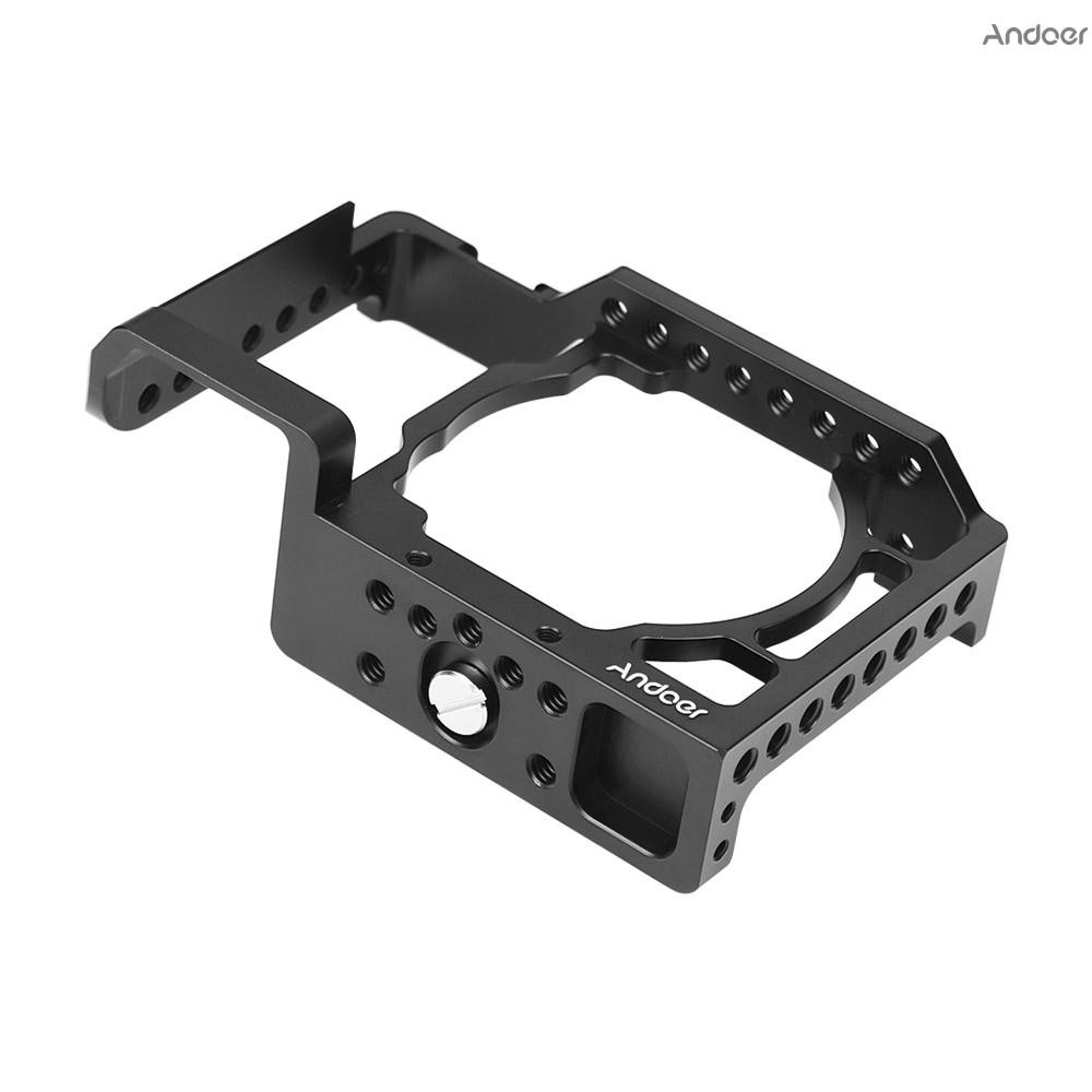 Khung Đỡ Máy Ảnh Quay Phim Andoer Hợp Kim Nhôm Lỗ Vít 1/4 Inch Cho A6500 / A6400 / A6300 / A6000