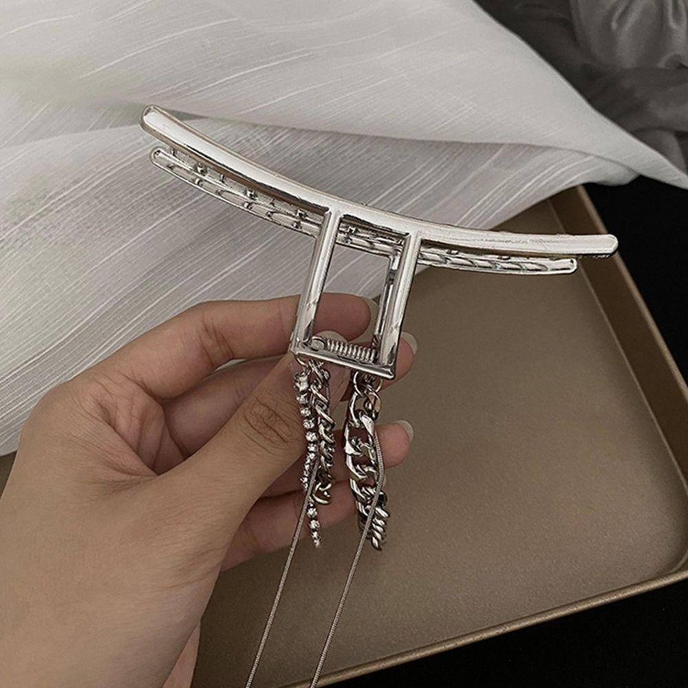 Kẹp Tóc Móng Vuốt Phong Cách SUSANS|Kẹp Tóc Dạng Chuỗi Tua Rua Nhiều Màu Sắc