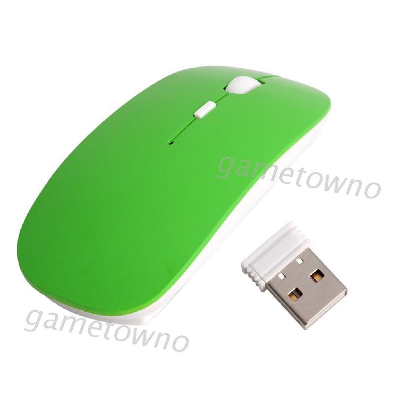 Chuột Quang Không Dây Siêu Mỏng 2.4ghz + Đầu Nhận Usb Cho Pc / Laptop