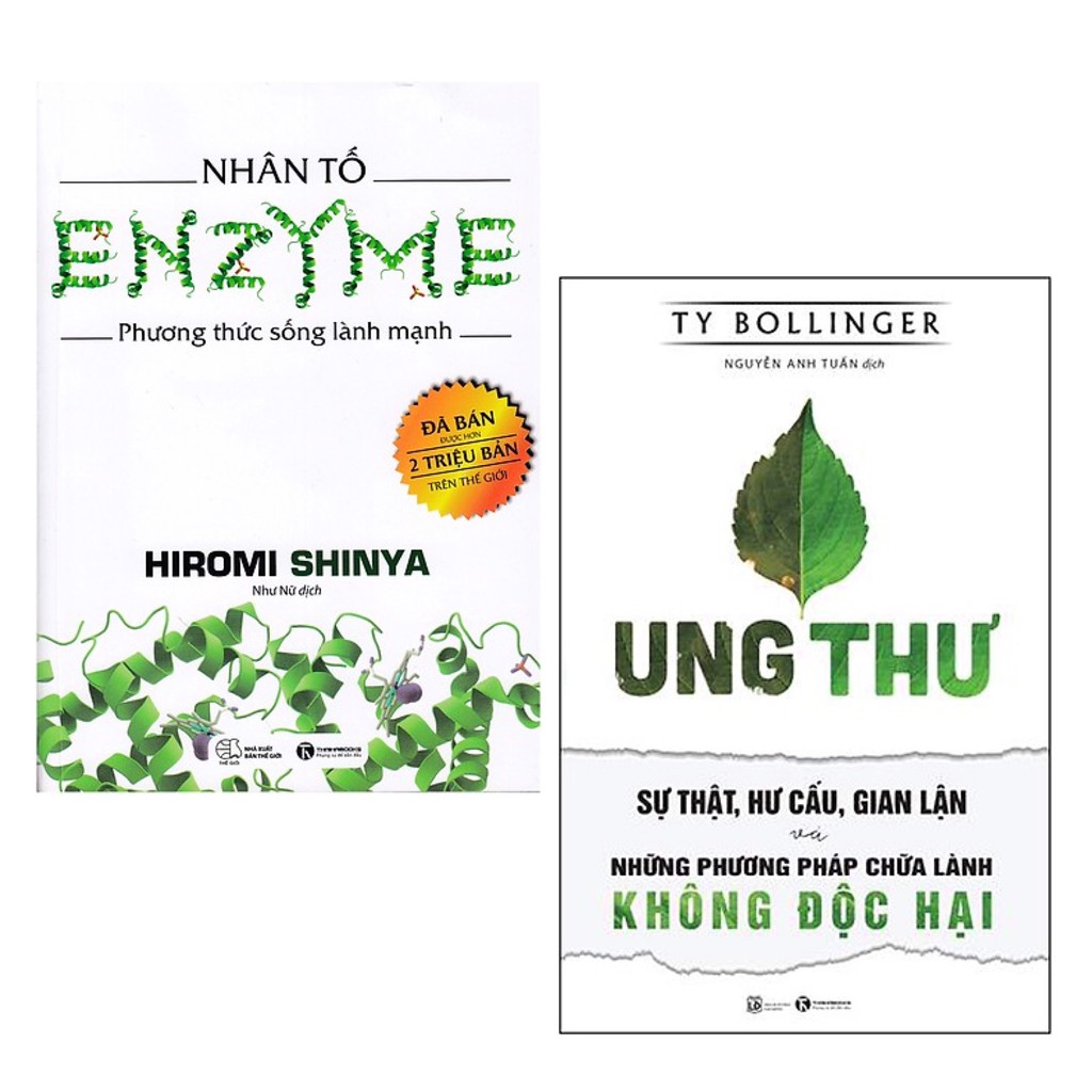 Sách - Combo Nhân Tố Enzyme Phương Thức Sống Lành Mạnh + Ung Thư