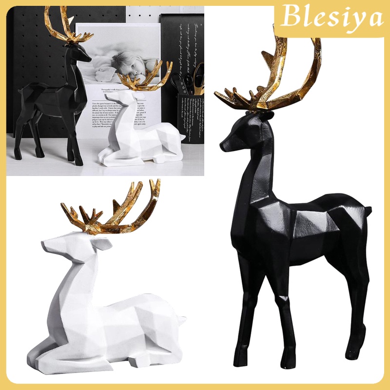 Tượng Nai Sừng Tấm Nghệ Thuật Để Bàn Trang Trí