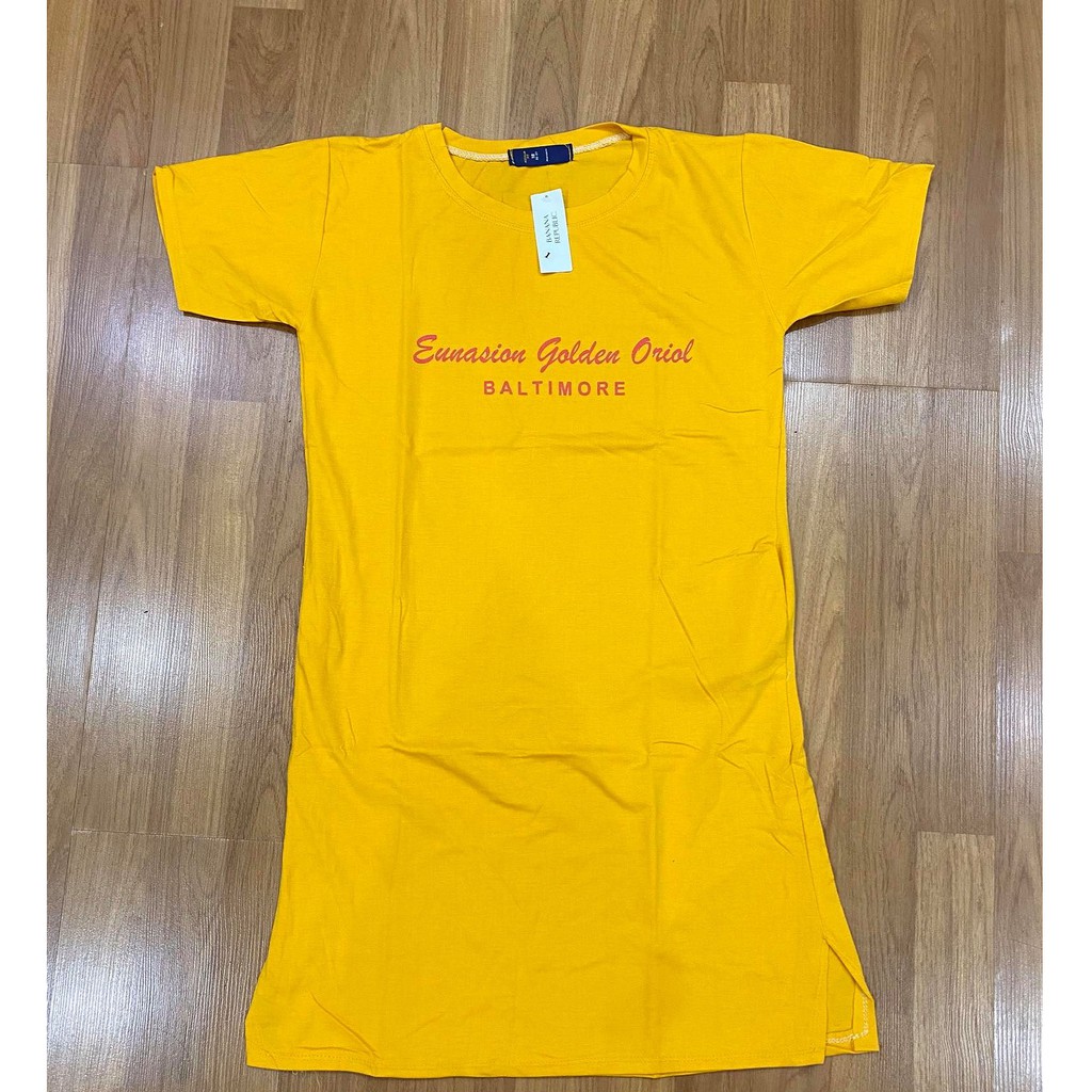 [FREE SHIP từ 50K] Váy suông nữ in 2 mặt màu vàng | BigBuy360 - bigbuy360.vn