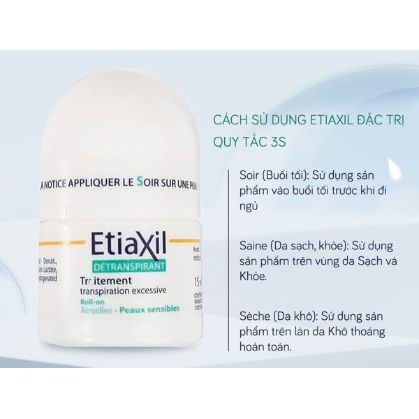 Lăn ngăn mùi và Mồ Hôi Etiaxil 15ml chính hãng