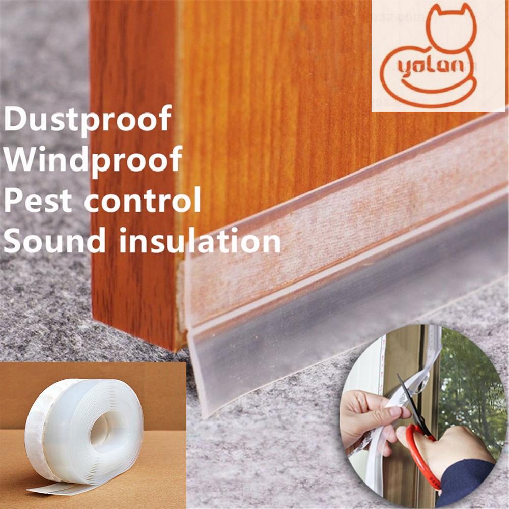 Cuộn băng keo silicon trong suốt viền cửa lớn/cửa sổ chống gió cách âm tiện lợi