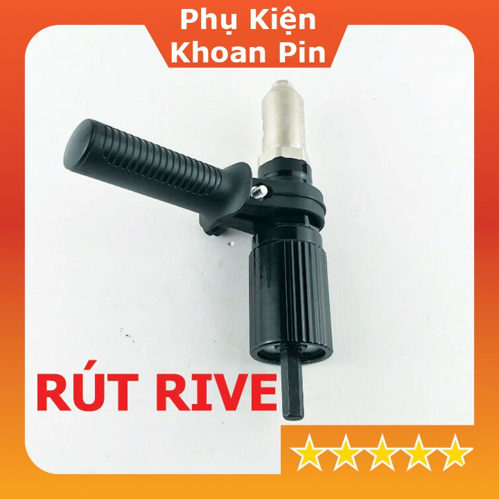 Súng rút đinh tán, đầu rút đinh tán rive gắn máy khoan 2-4.8mm ( P033)