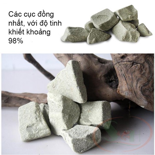 Đá khoáng Montmorillonite Nhật Bản túi 1 kg khử độc bổ sung khoáng bể cá tép
