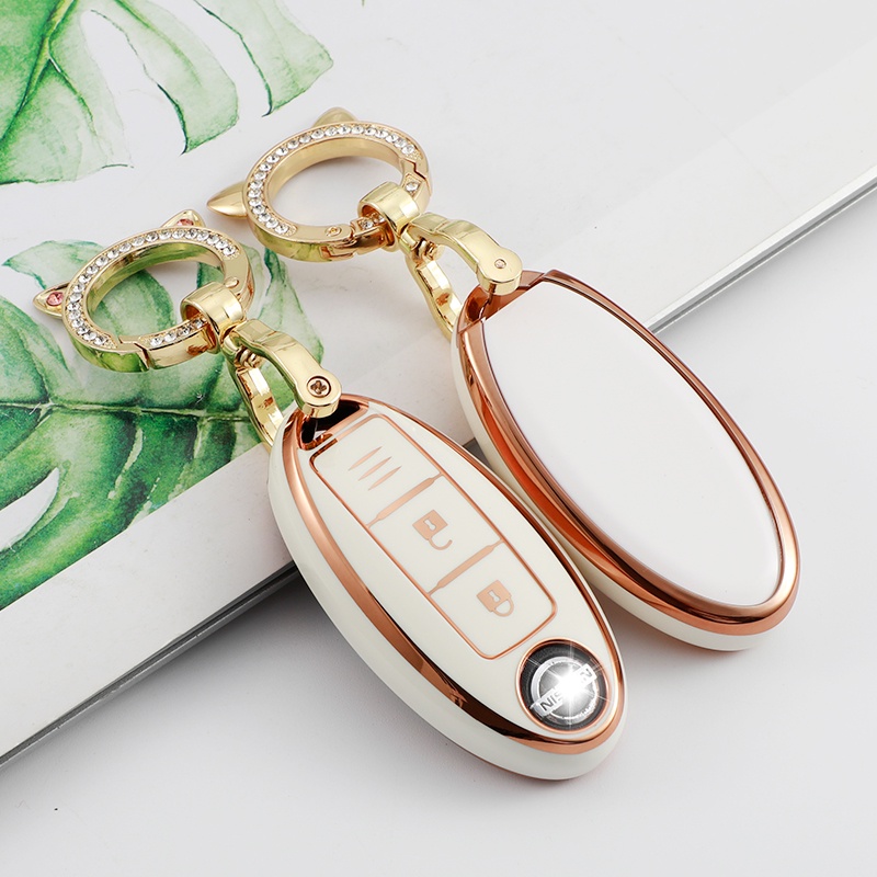 Vỏ TPU Bảo Vệ Chìa Khóa Điều Khiển Từ Xa Cho Xe Hơi Nissan Qashqai X-Trail Versa T31 T32 Juke J10 J11 Tiida Altima Pathfinder Kicks For Infiniti Nissan Juke Leaf Micra K12 Note Patrol Qashqa