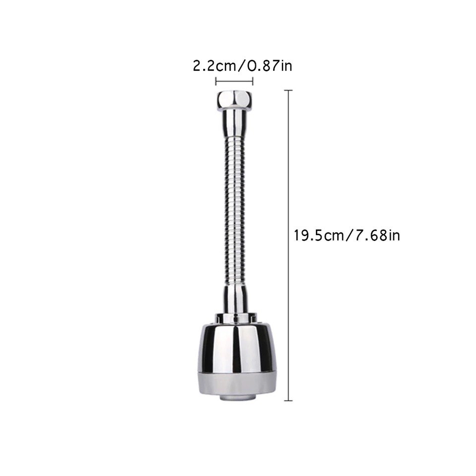 Đầu vòi rửa chén bát tăng áp Inox 304, điều hướng xoay 360 độ, 3 chế độ, tiết kiệm nước, phù hợp với nhiều loại