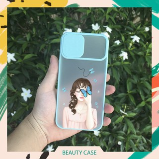 Ốp iPhone 12/12 Mini/12 Pro/12 Pro Max in hình cô gái (có nắp che camera)
