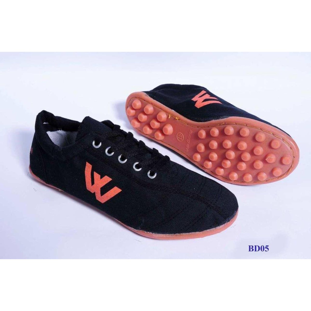 Giày đinh vải đá bóng nam Thượng Đình(đen)- Tặng 1 đôi tất trơn