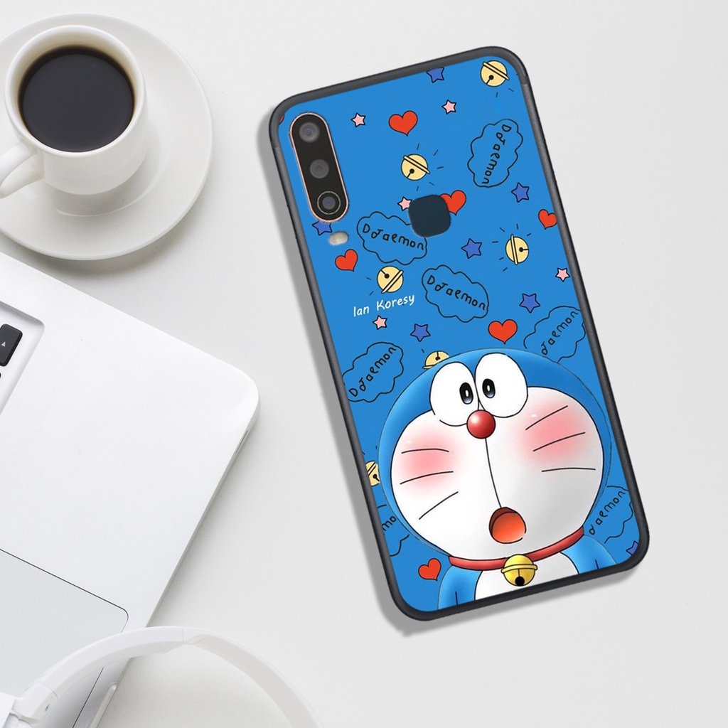 ỐP LƯNG VIVO Y12/Y15/Y17/Y19/Y11,  IN HÌNH CHÚ MÈO MÁY DOREMON.