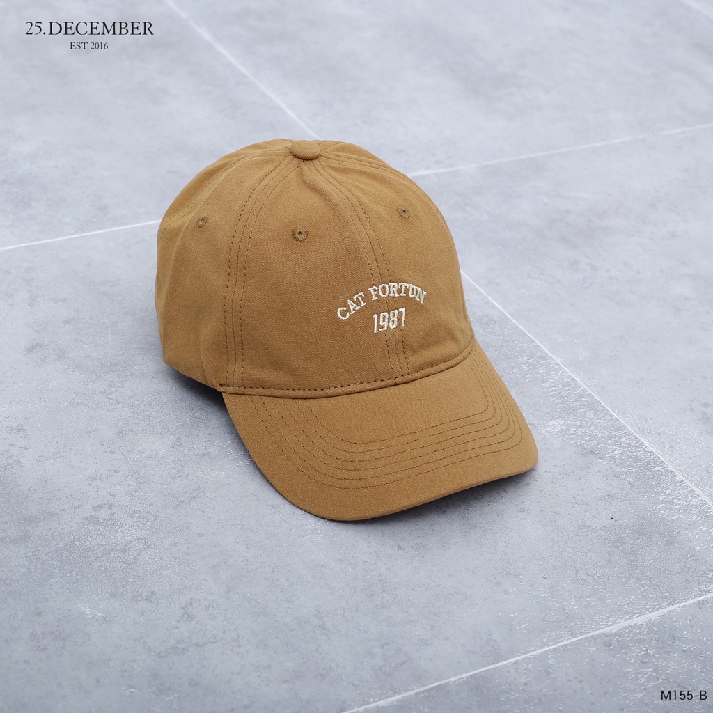 Mũ lưỡi chai hoạ tiết chữ CAT FORTUN 1987 đẹp - 25.December M155