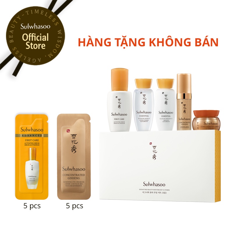 [HB Gift - Quà Tặng Không Bán] Bộ quà tặng các sản phẩm bán chạy Sulwhasoo 11 món