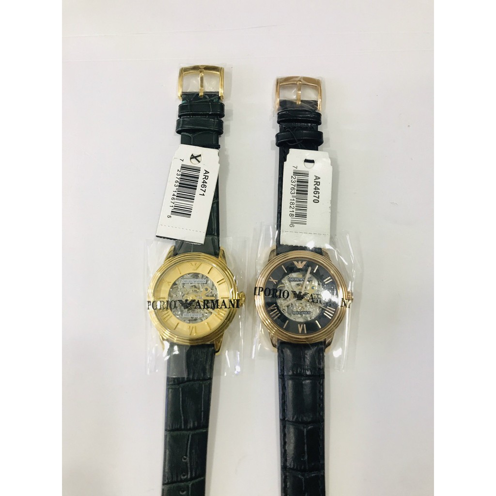 Đồng hồ nam armani ar4670 , ar4671 , dây da, size 40mm , máy cơ