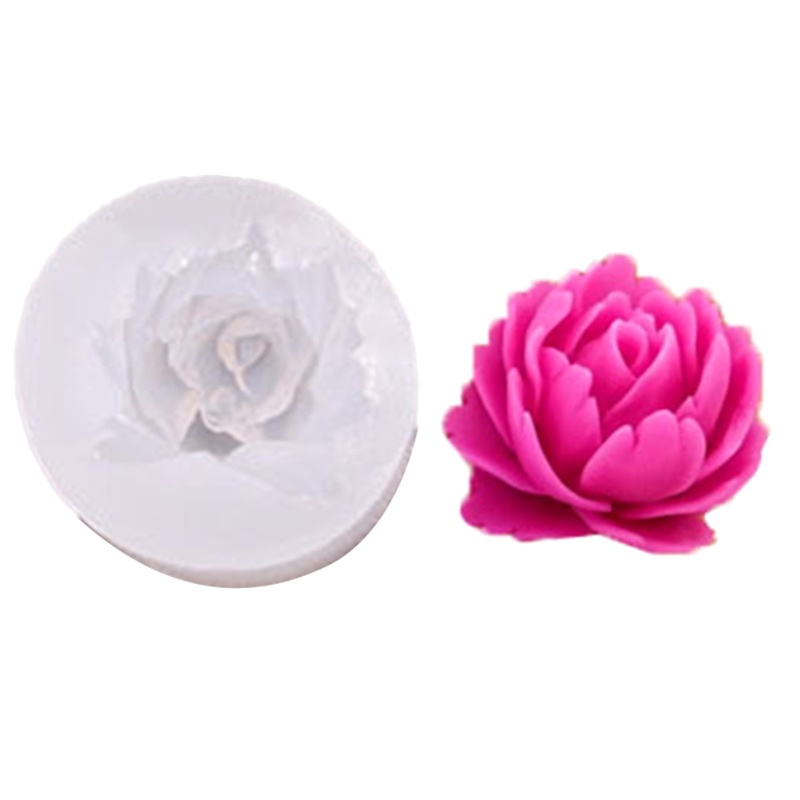 Sa Khuôn Silicone Làm Móc Khóa Hình Bông Hoa DIY